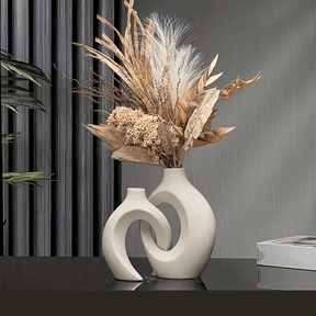 Conjunto Vaso Nórdico Moderno - Cerâmica