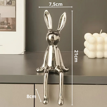 Estatueta Coelho Luxo - Cerâmica