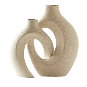 Conjunto Vaso Nórdico Moderno - Cerâmica